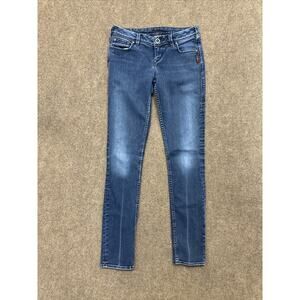 Silver Sienna Women's Skinny Jeans Size 27 Blue Medium Wash Denim